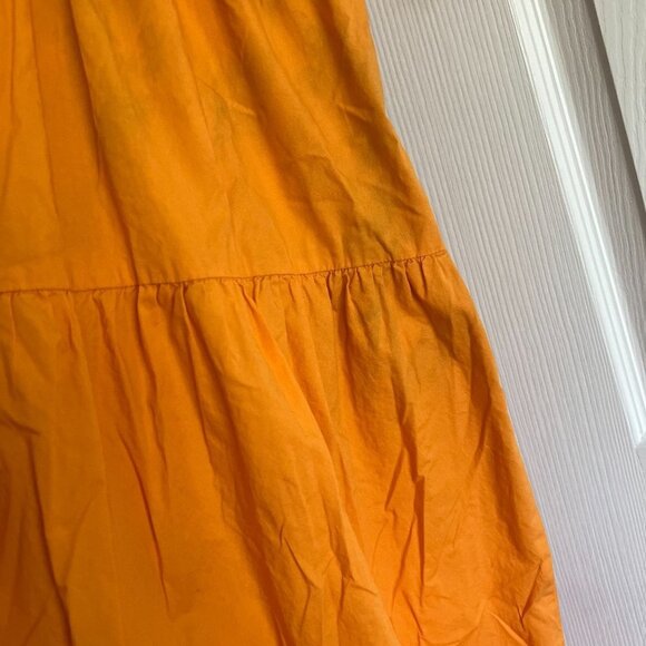 Color Me Courtney Louise Orange Stripe Tie Shoulder Maxi Dress Women's Size 0 - Picture 10 of 11